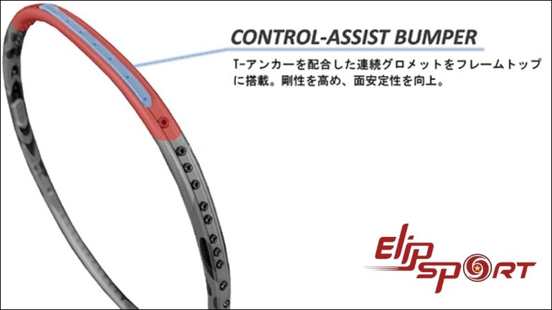 Yonex Arcsaber 11 được trang bị c&ocirc;ng nghệ CONTROL-ASSIST BUMPER