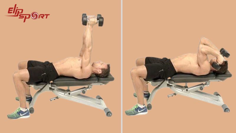 B&agrave;i tập nằm gập tay sau gi&uacute;p tăng cường sức mạnh chung của c&aacute;nh tay