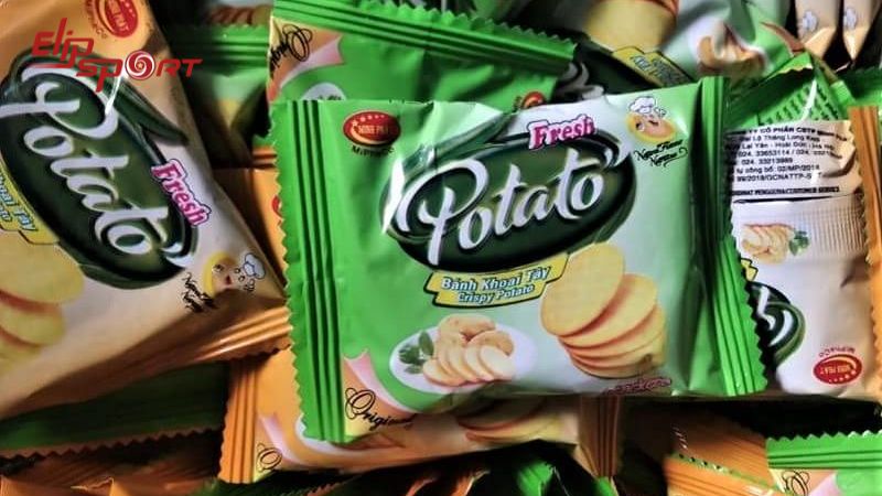 100g b&aacute;nh khoai t&acirc;y Potato chỉ c&oacute; khoảng 201 calo