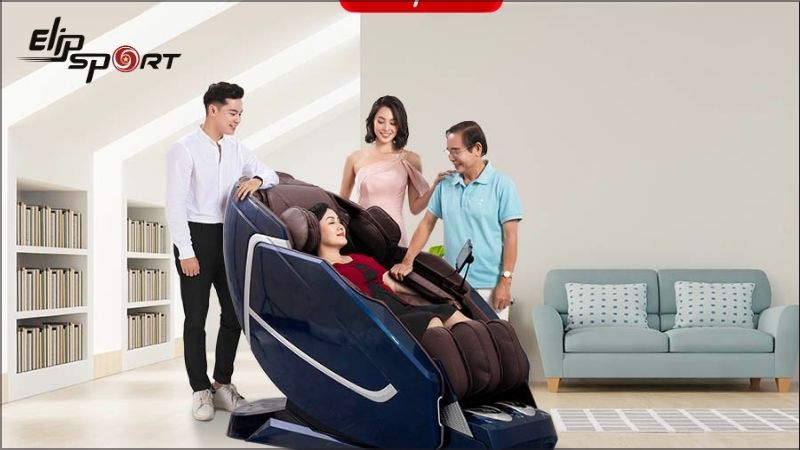 Ghế massage gi&uacute;p thư gi&atilde;n, cải thiện giấc ngủ cho bố mẹ