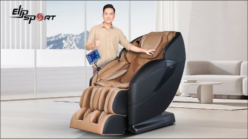 Ghế massage 100 triệu c&oacute; thiết kế sang trọng v&agrave; tinh tế