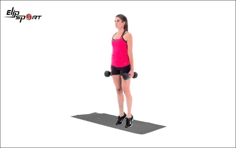 Dumbbell Calf Raise l&agrave; b&agrave;i tập hiệu quả gi&uacute;p ph&aacute;t triển cơ bắp ch&acirc;n