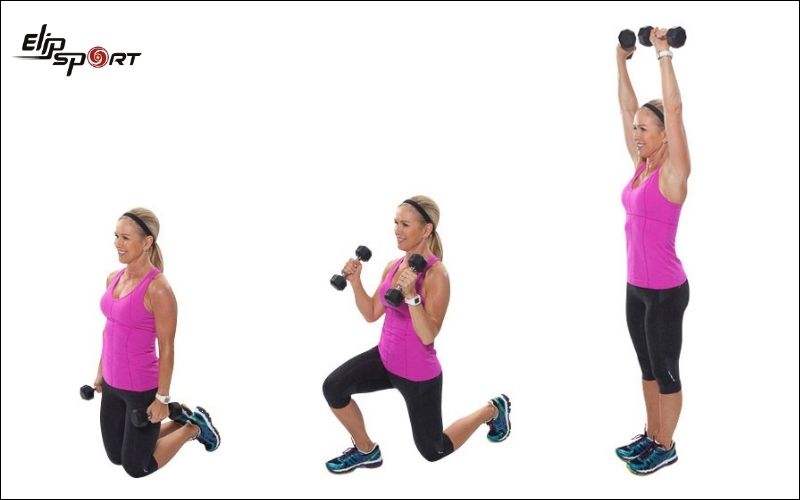 Dumbbell Surrenders l&agrave; một biến thể của b&agrave;i tập Surrenders truyền thống