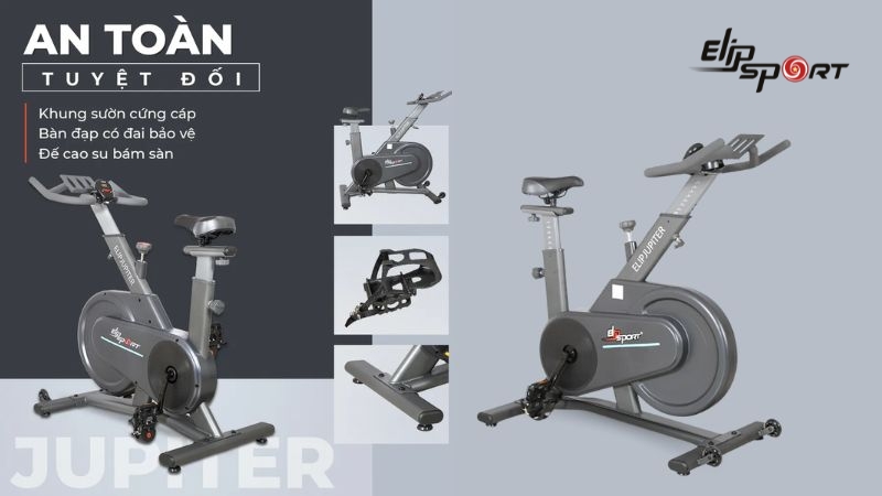 Jiun88 tải ứng dụng ELIP Jupiter có khung sườn chắc chắn, an toàn tuyệt đối cho người tập