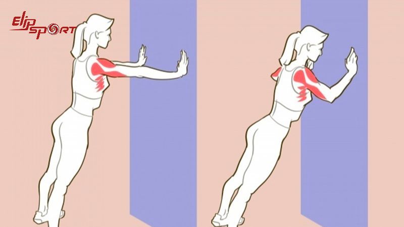 Bài tập chống đẩy với tường