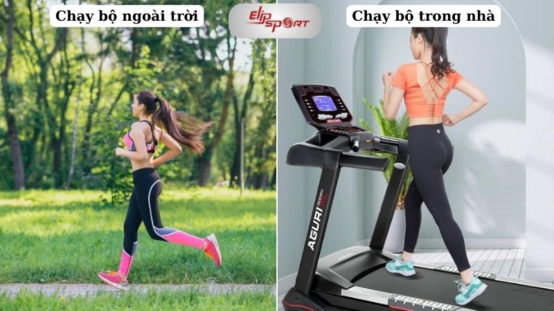 Chạy bộ trong nhà với chạy ngoài trời