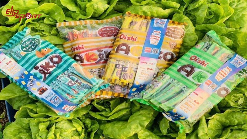 Mỗi que b&aacute;nh Akiko c&oacute; trọng lượng 8g sẽ cung cấp khoảng 36 calo cho cơ thể
