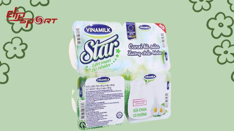 Một hộp sữa chua Star Vinamilk c&oacute; trọng lượng 100g cung cấp khoảng 97.7 calo