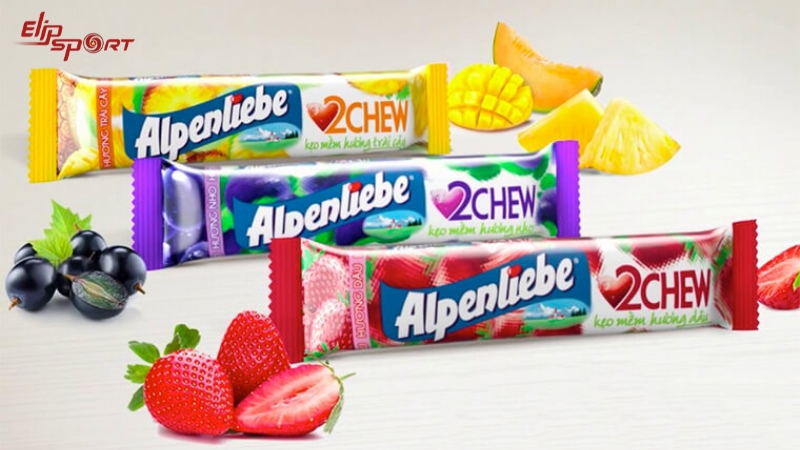 Alpenliebe c&oacute; nhiều hương vị v&agrave; loại kẹo kh&aacute;c nhau