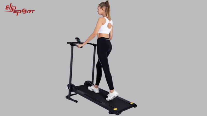 M&aacute;y chạy bộ kh&ocirc;ng d&ugrave;ng điện c&oacute; thiết kế đơn giản, nhỏ gọn v&agrave; di chuyển dễ d&agrave;ng