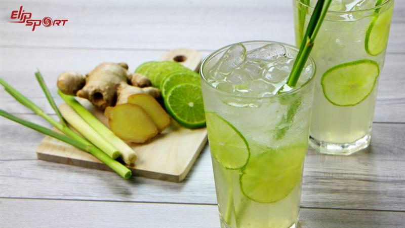 Nước chanh sả gừng gi&uacute;p giảm c&acirc;n hiệu quả
