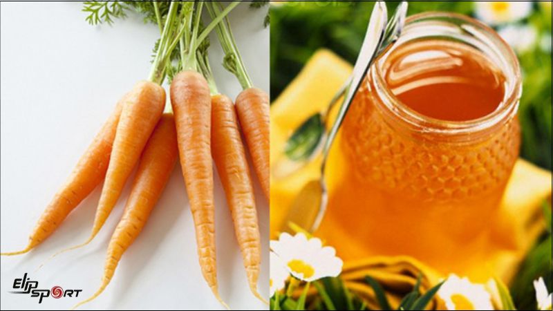 Trị mụn bằng c&agrave; rốt v&agrave; mật ong