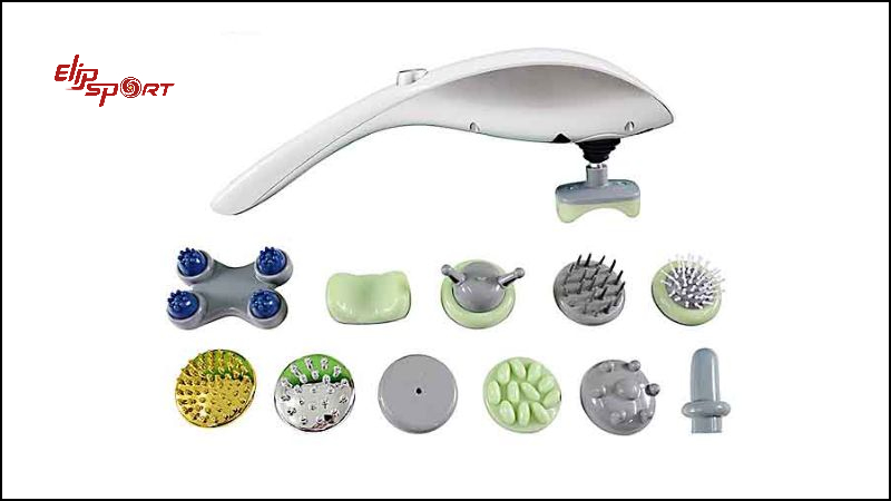 M&aacute;y massage trang bị đa dạng c&aacute;c đầu massage t&ugrave;y v&agrave;o mục đ&iacute;ch sử dụng