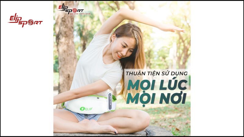 M&aacute;y massage bụng nhỏ gọn v&agrave; dễ d&agrave;ng sử dụng