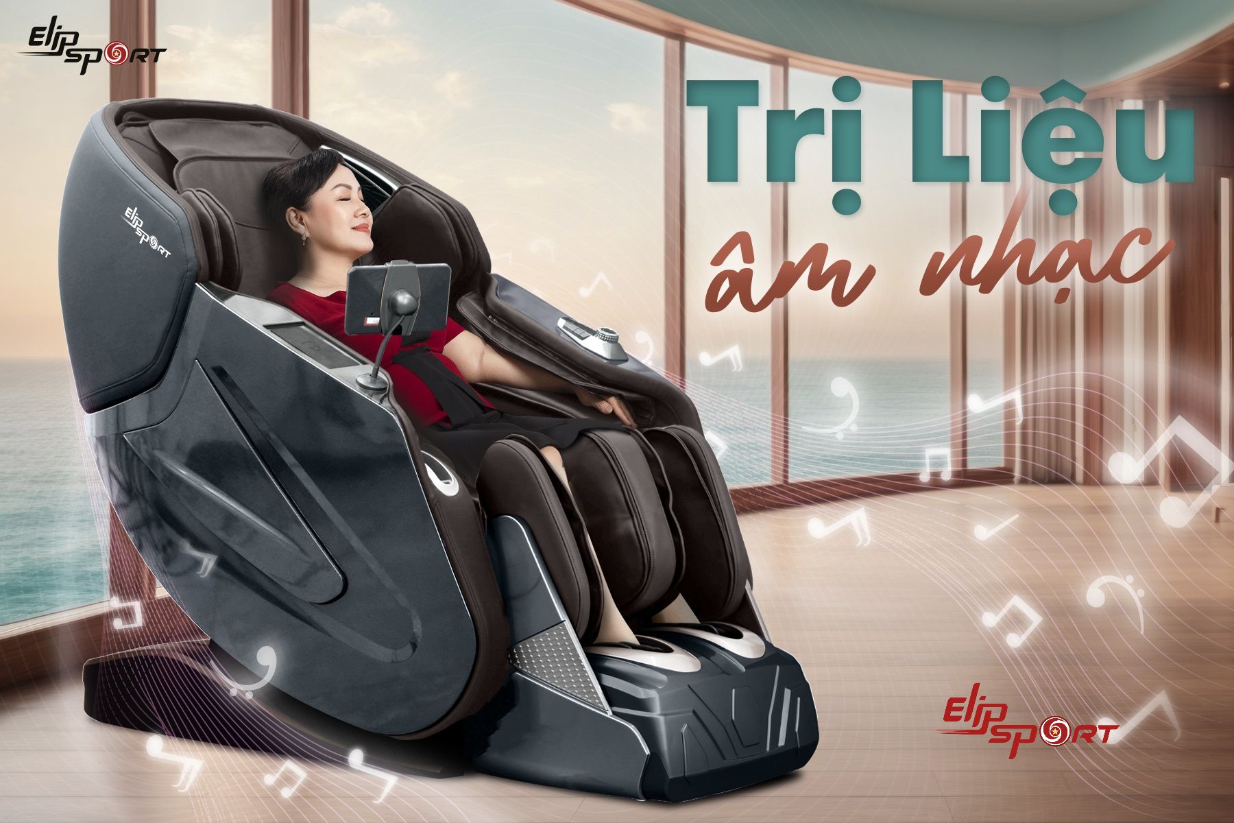 Ghế massage trị liệu bằng &acirc;m nhạc