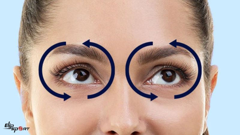 Liếc mắt theo h&igrave;nh l&agrave; một b&agrave;i tập đơn giản nhưng hiệu quả gi&uacute;p tăng cường cơ mắt