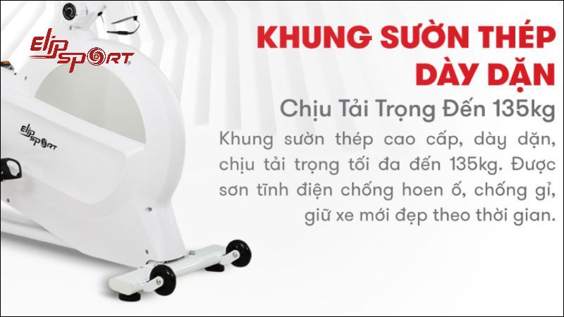 Jiun88 tải ứng dụng Elip với khung sườn thép chắc chắn, chịu tải trọng lớn