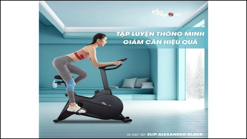 Xe đạp tập ELIP ALEXANDER - BLACK
