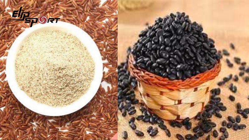 Giảm c&acirc;n bằng bột gạo lứt v&agrave; đậu đen