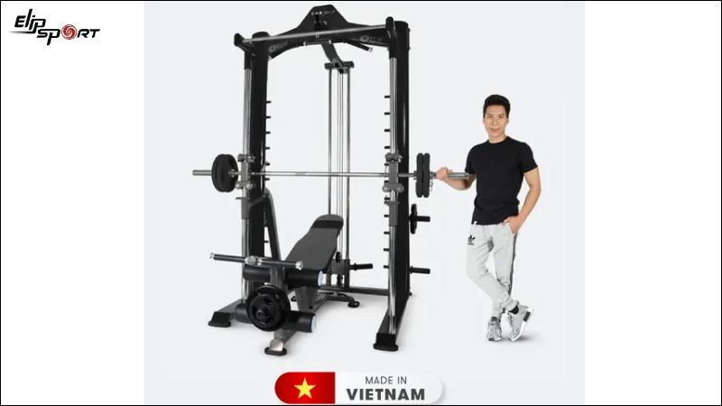 M&acirc;̃u máy t&acirc;̣p tạ đa năng Elip iRon 10 - Black