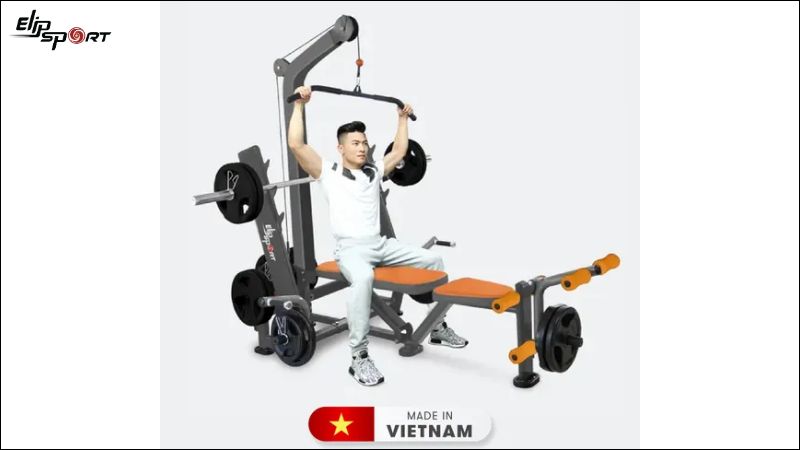 M&acirc;̃u gh&ecirc;́ tạ đa năng Elip Power Max 9in1 - Orange