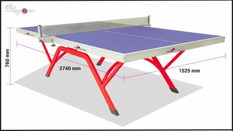 k&iacute;ch thước 2.74m x 1.525m x 76cm