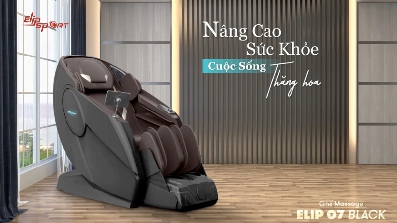 GHẾ MASSAGE ELIP O7 BLACK