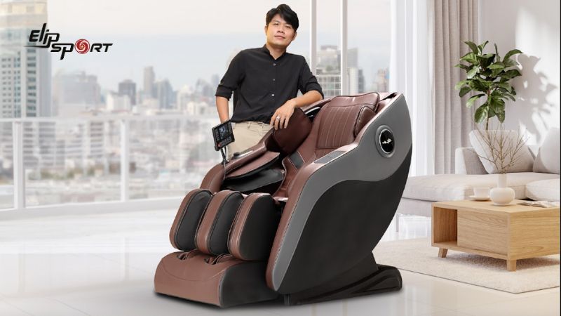 Sử dụng ghế massage Elip E6 hỗ trợ người bị tai biến hiệu quả