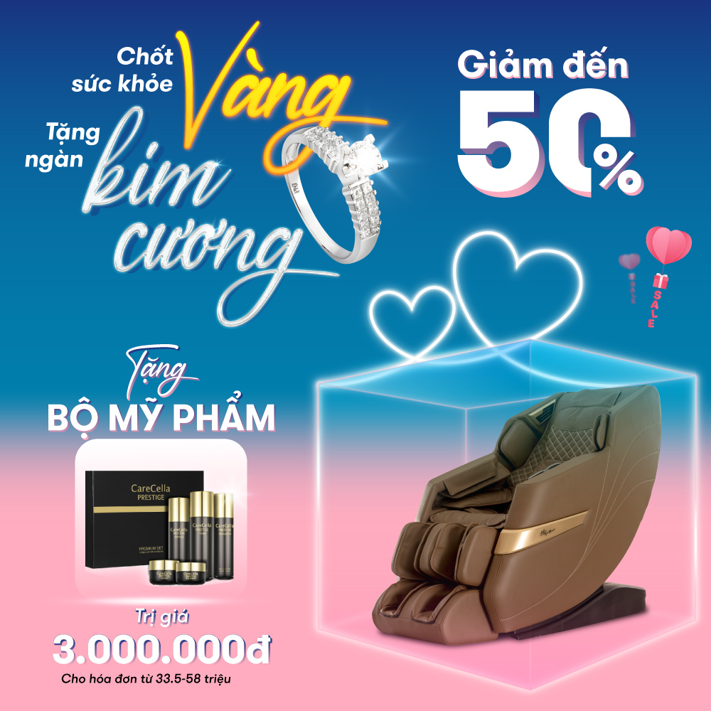 CHỐT SỨC KHỎE V&Agrave;NG TẶNG NG&Agrave;N KIM CƯƠNG
