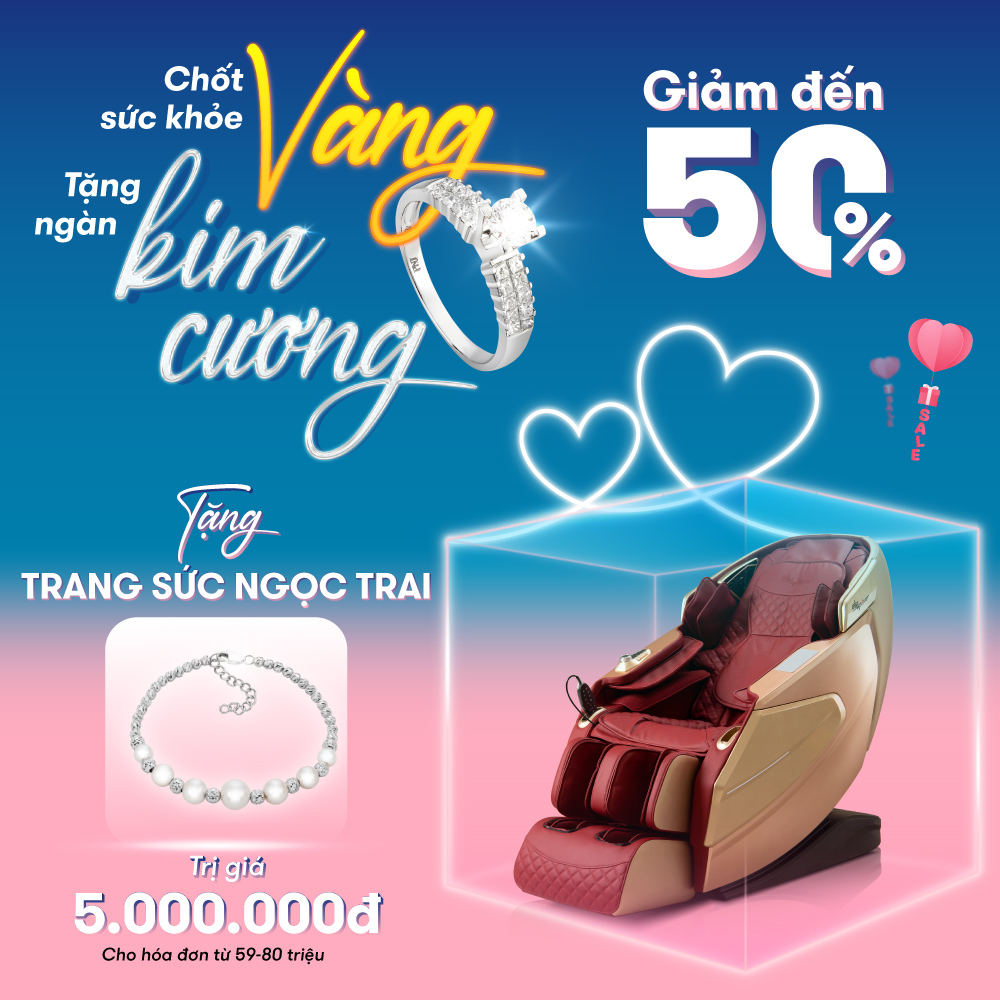 CHỐT SỨC KHỎE V&Agrave;NG TẶNG NG&Agrave;N KIM CƯƠNG