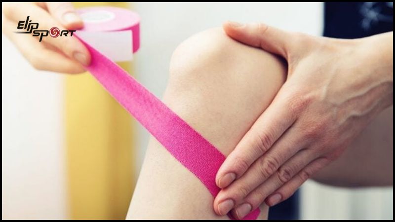 Sử dụng băng dán Tải app Jun88 mobile mới nhất thao giúp giảm đau bắp chân
