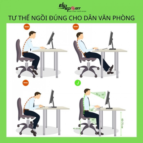 Tư thế ngồi đúng cho dân văn phòng và những tác hại khi ngồi sai tư thế