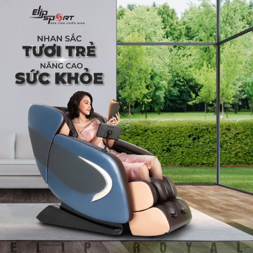 Thương hiệu Jun8863 tải ứng dụng mở bán ghế massage Elip Royal hoàn hảo với giá sốc