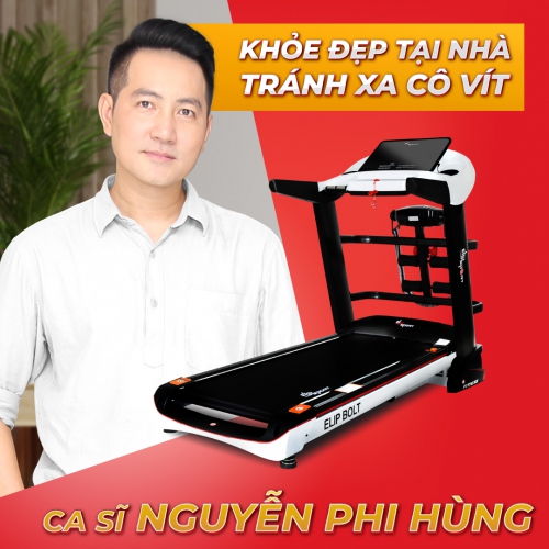 Ca Sĩ Nguyễn Phi Hùng Đặt Mua Máy Chạy Bộ ELIP Bolt Phục Vụ Luyện Tập Trong Mùa Dịch