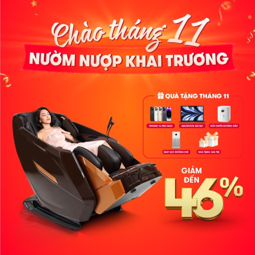 CHÀO THÁNG 11 - NƯỜM NƯỢP KHAI TRƯƠNG GIẢM ĐẾN 46%