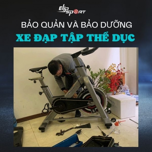 Hướng dẫn bảo quản và bảo dưỡng xe đạp tập thể dục tại nhà