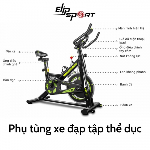 Phụ tùng xe đạp tập thể dục gồm những gì?
