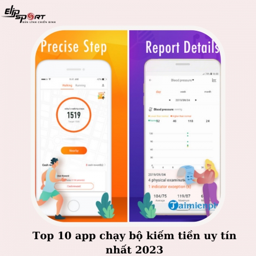 12 app chạy bộ kiếm tiền uy tín trên android/IOS phổ biến nhất 2024