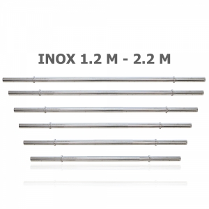 Đòn tạ inox Elip phi 27 dài 1.2m tới 2.2m