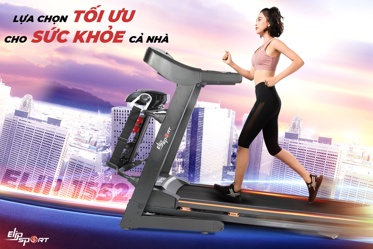 Tập máy chạy bộ có to chân không