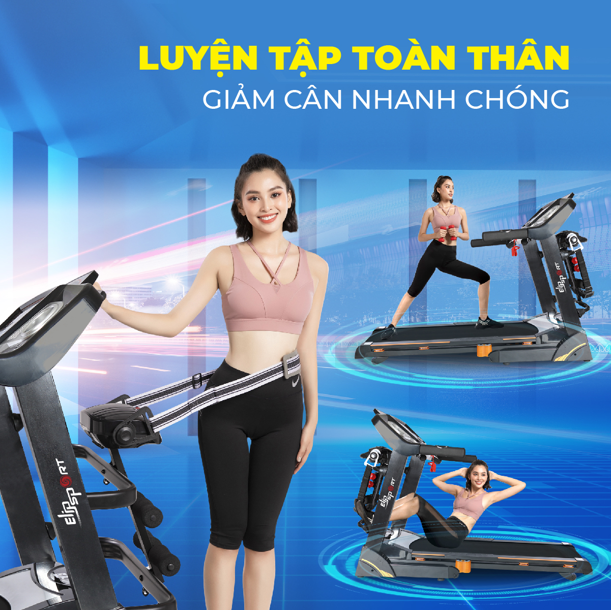 t&iacute;nh năng hiện đại tr&ecirc;n m&aacute;y chạy bộ đa năng