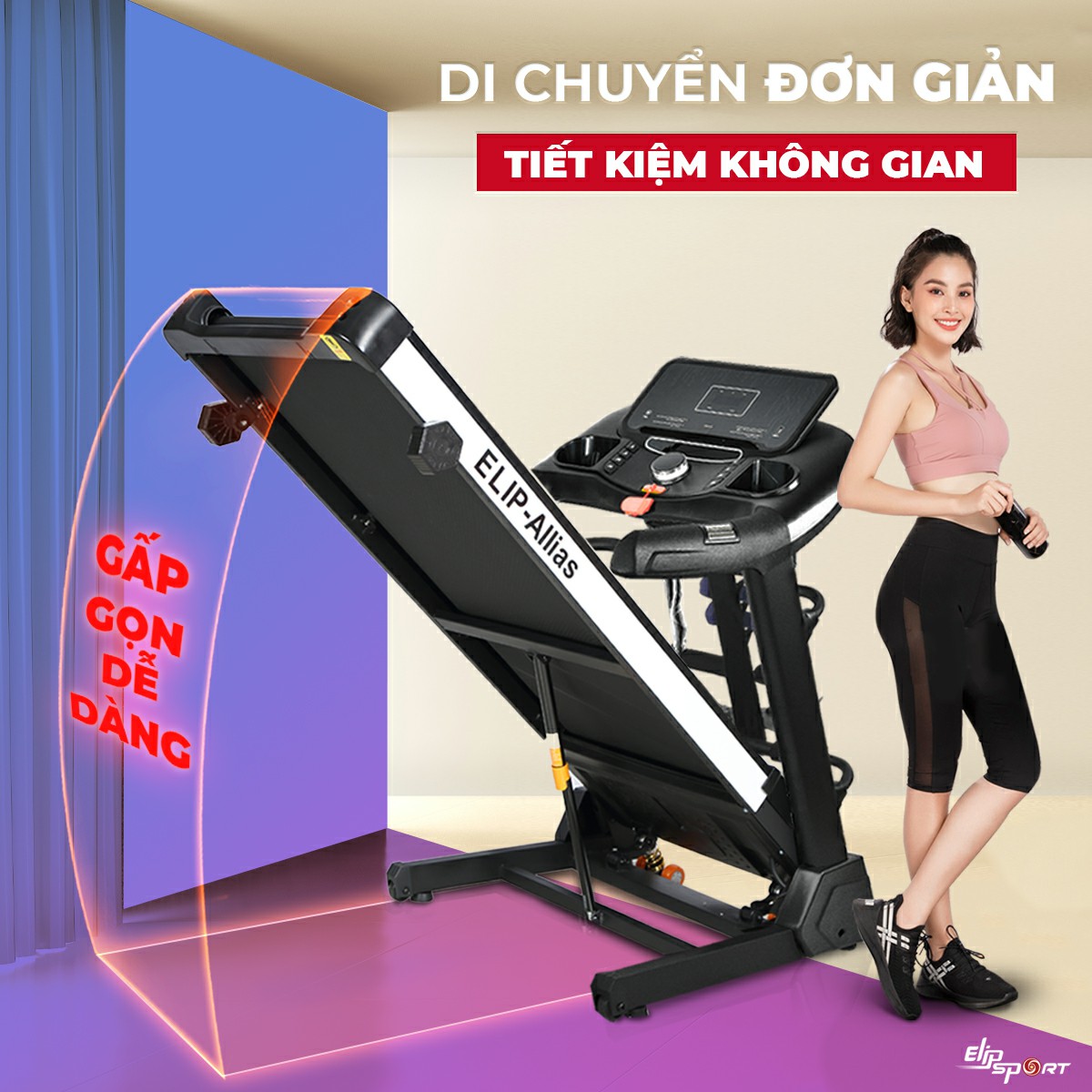 máy chạy bộ Elip Allias