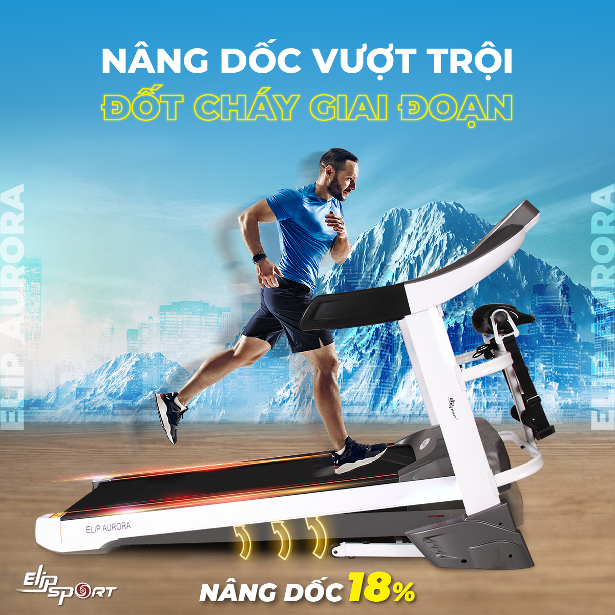 Hướng dẫn sử dụng máy chạy bộ ELIP Aurora cho người mới bắt đầu tập