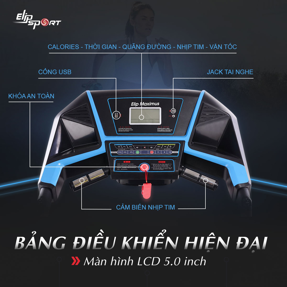 t&iacute;nh năng hiện đại tr&ecirc;n m&aacute;y chạy bộ đa năng