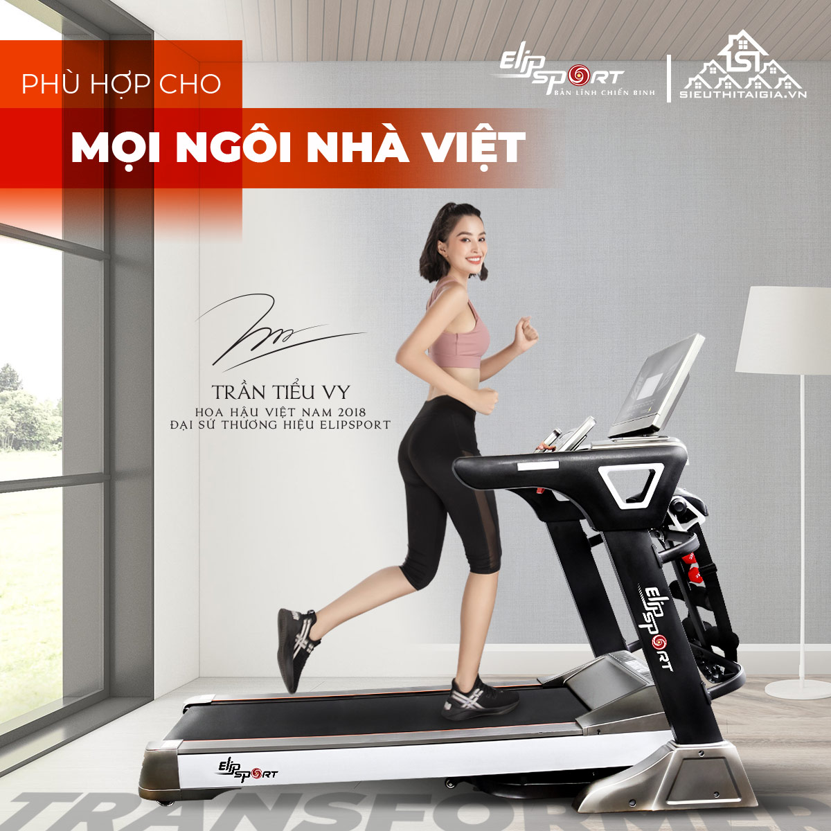 máy chạy bộ Elip Tranformer