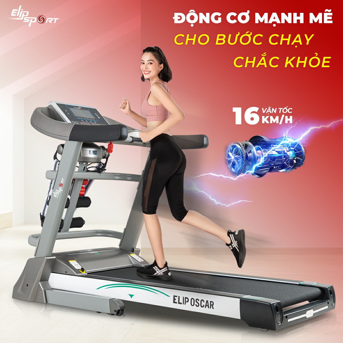 Hướng dẫn sử dụng máy chạy bộ ELIP Oscar