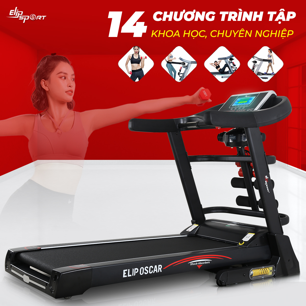 b&agrave;i tập tr&ecirc;n m&aacute;y chạy bộ