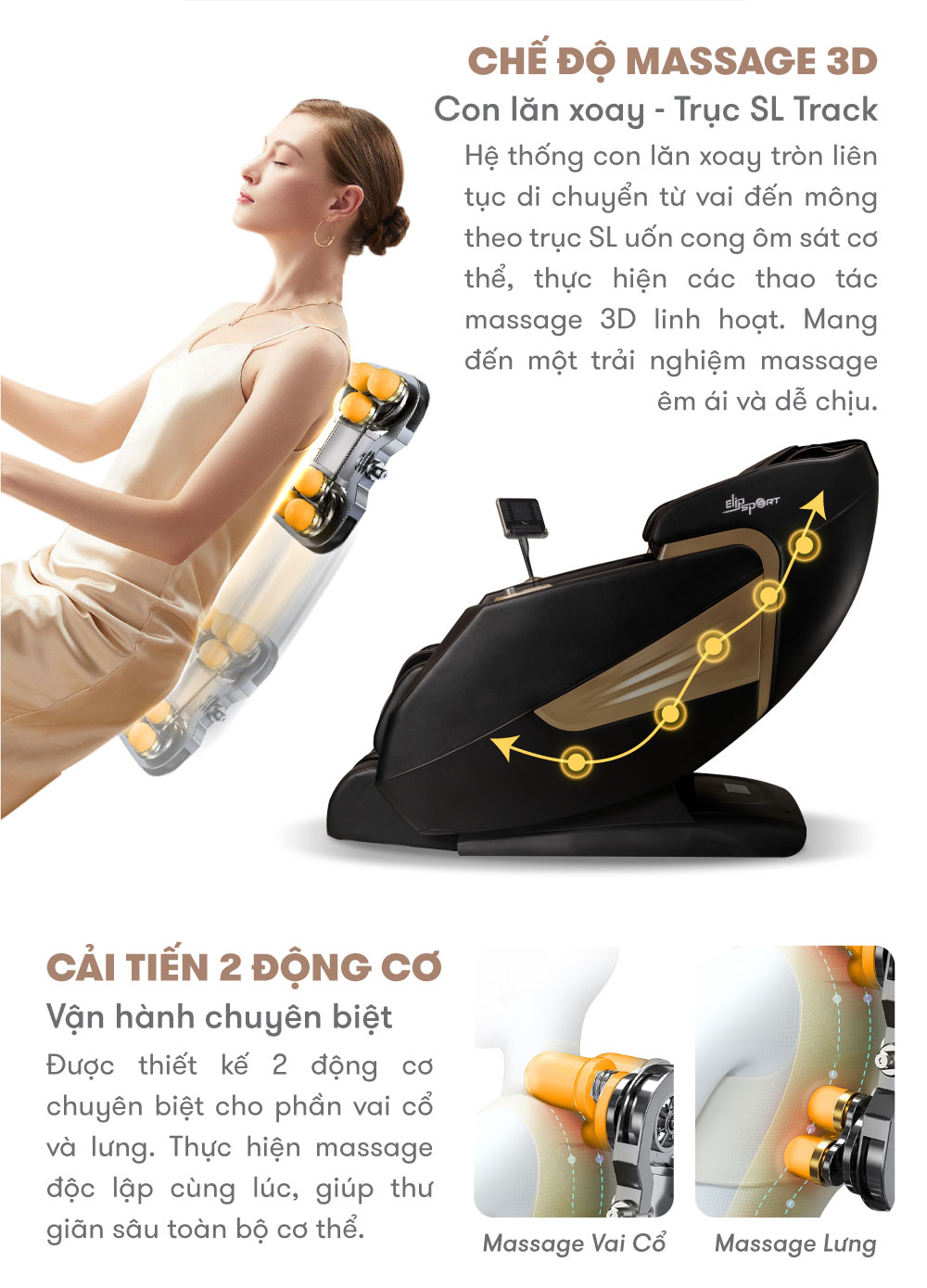 Công Nghệ Massage 3D Tiên Tiến