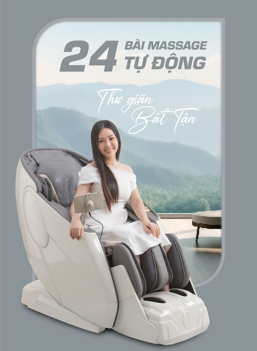 Jun888 com ưu đãi hấp dẫn elip o7 với 24 bài mát xa tự động