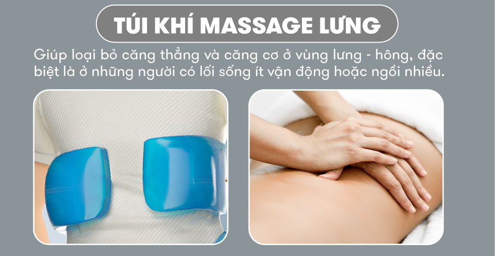 Jun888 com ưu đãi hấp dẫn elip o7 cùng với túi khí mát xa lưng